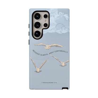 1 Thessalonians 5:16 Soaring Birds - Samsung Galaxy Case - BOGO Cases