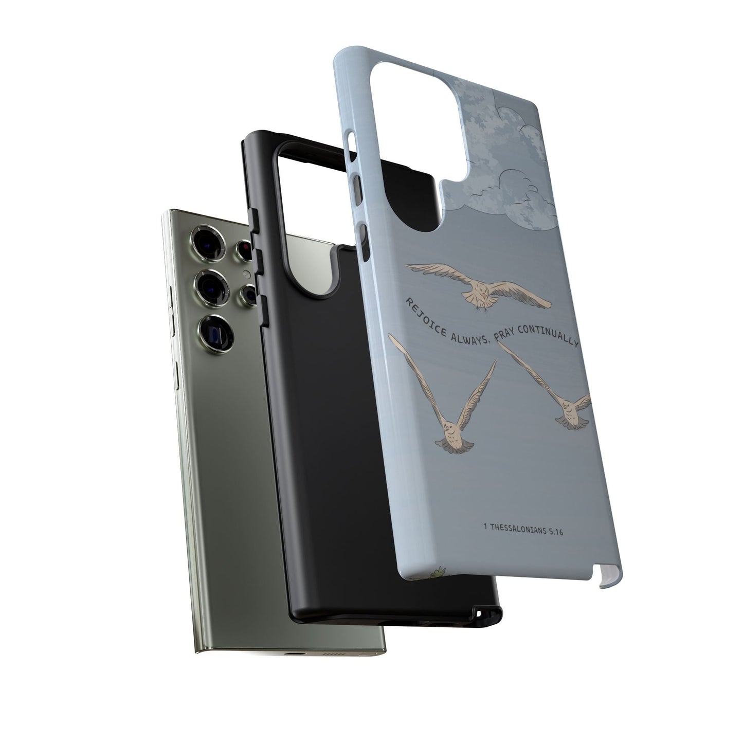 1 Thessalonians 5:16 Soaring Birds - Samsung Galaxy Case - BOGO Cases