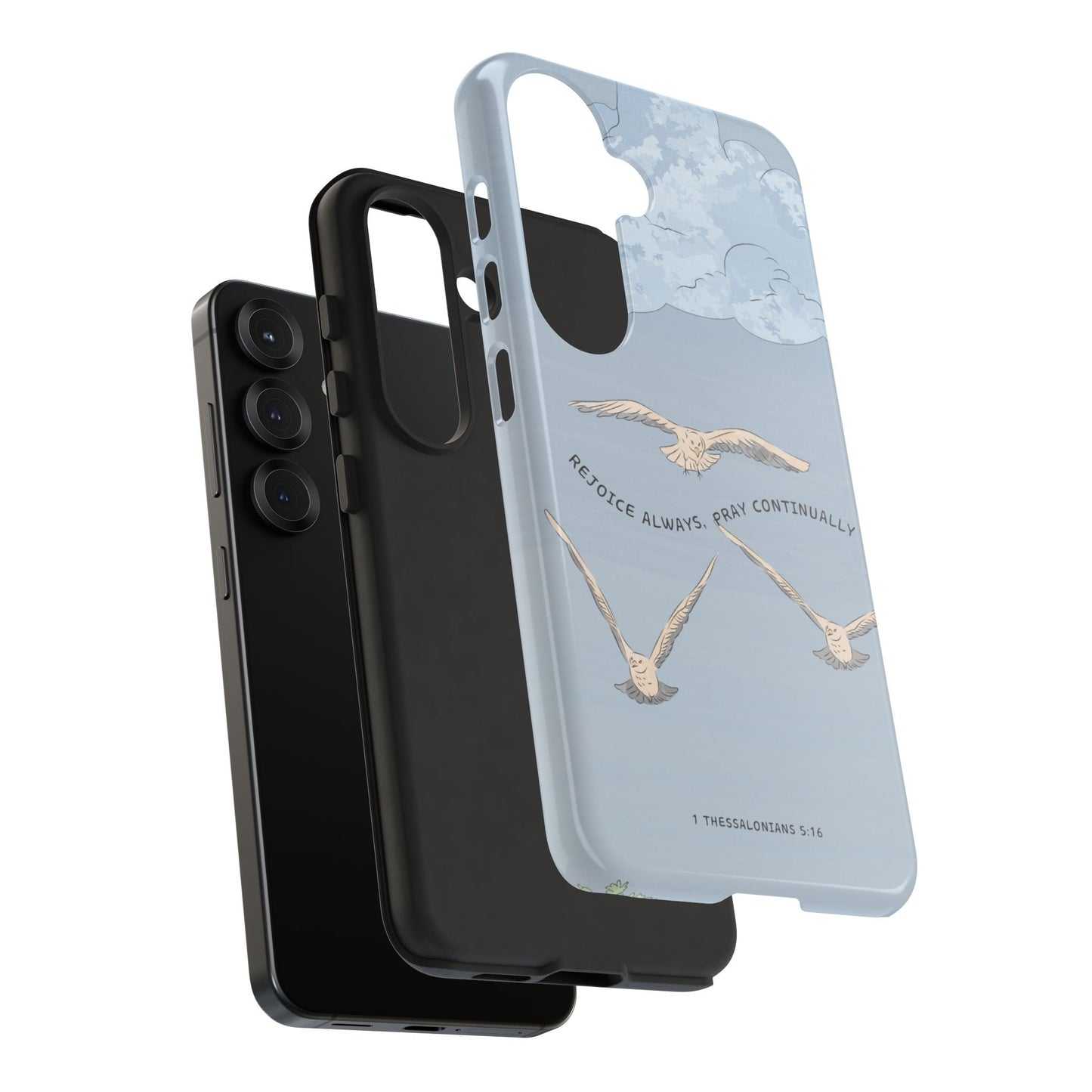 1 Thessalonians 5:16 Soaring Birds - Samsung Galaxy Case - BOGO Cases
