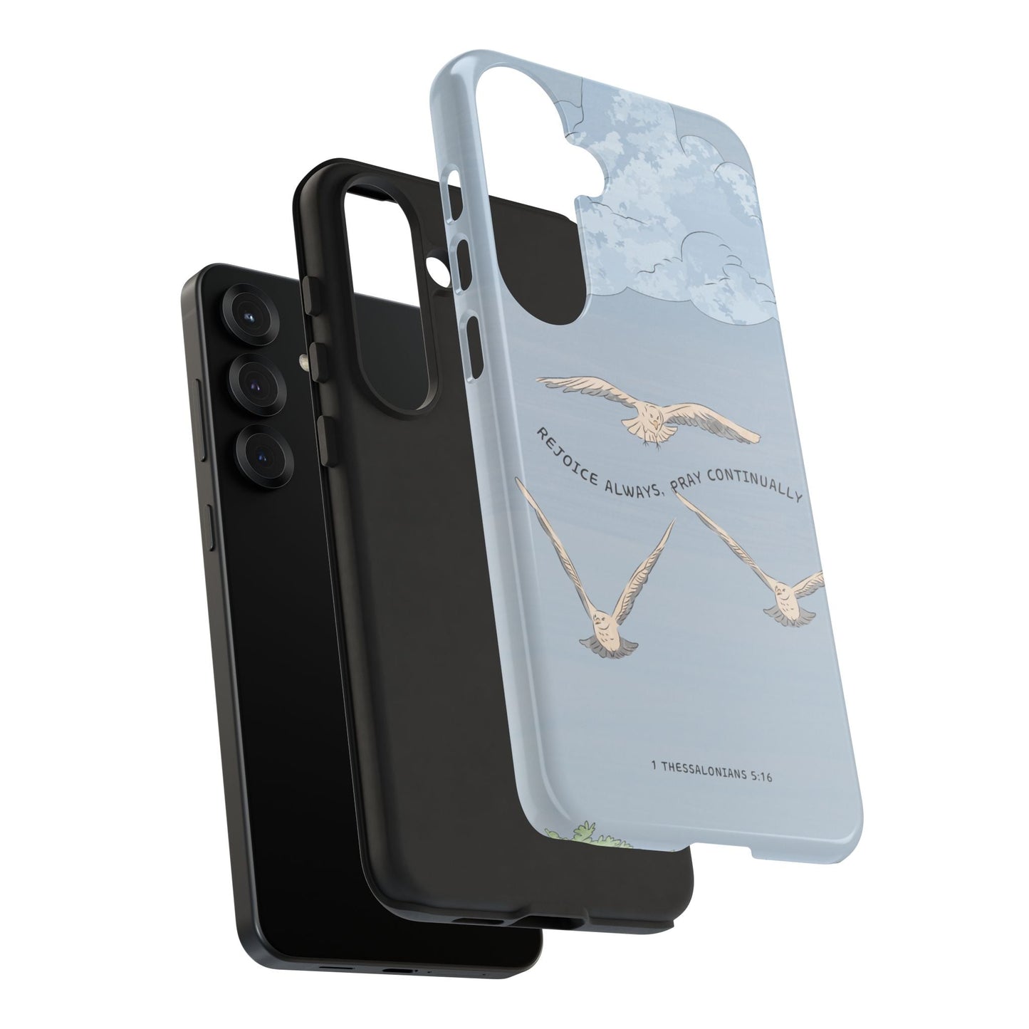 1 Thessalonians 5:16 Soaring Birds - Samsung Galaxy Case - BOGO Cases