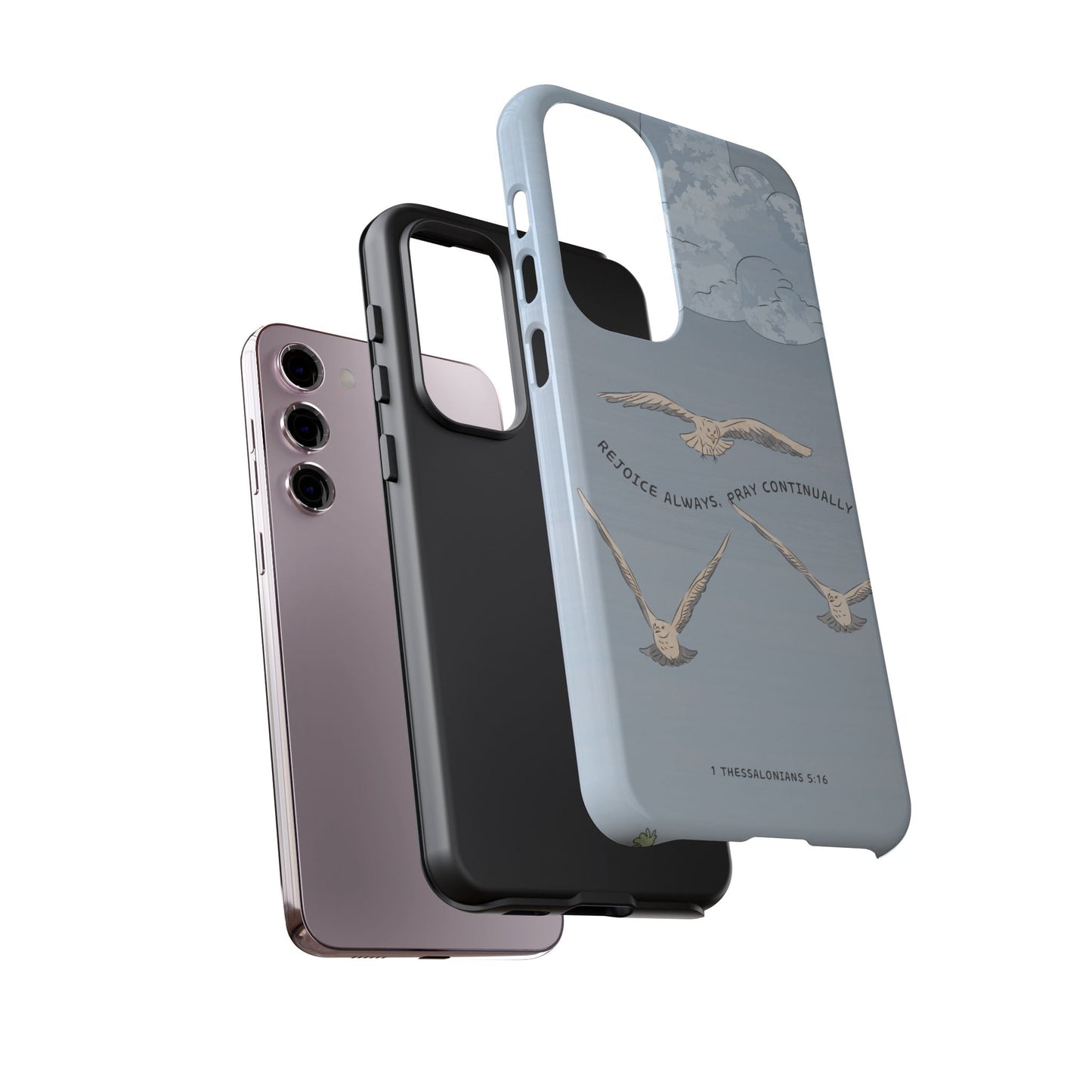 1 Thessalonians 5:16 Soaring Birds - Samsung Galaxy Case - BOGO Cases
