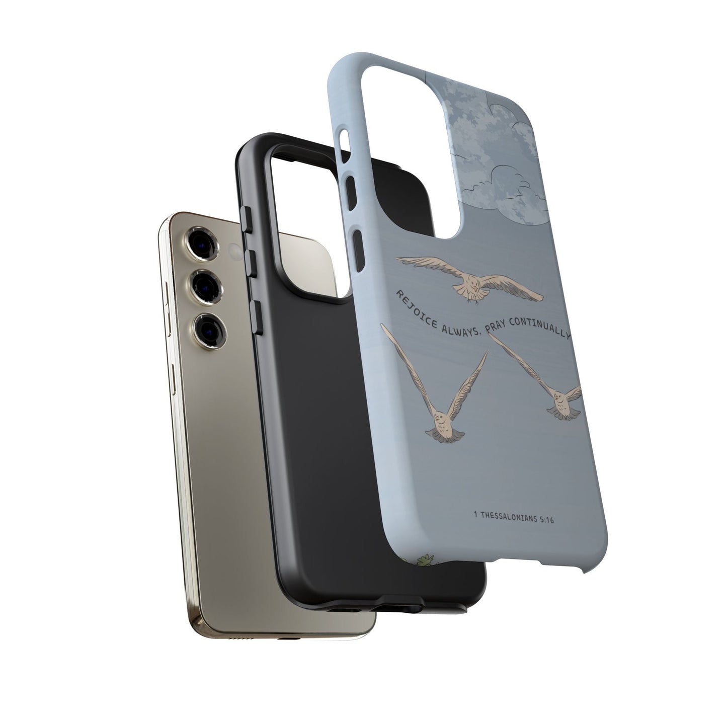 1 Thessalonians 5:16 Soaring Birds - Samsung Galaxy Case - BOGO Cases
