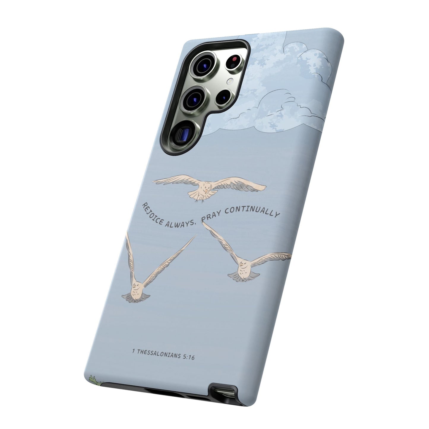 1 Thessalonians 5:16 Soaring Birds - Samsung Galaxy Case - BOGO Cases