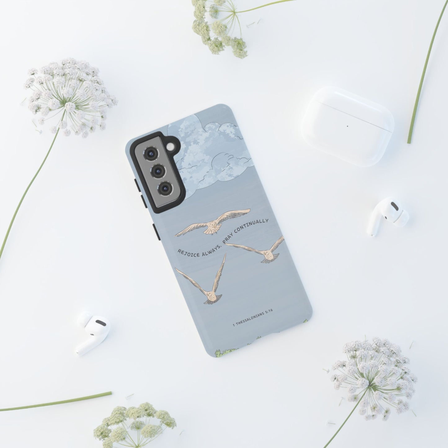 1 Thessalonians 5:16 Soaring Birds - Samsung Galaxy Case - BOGO Cases