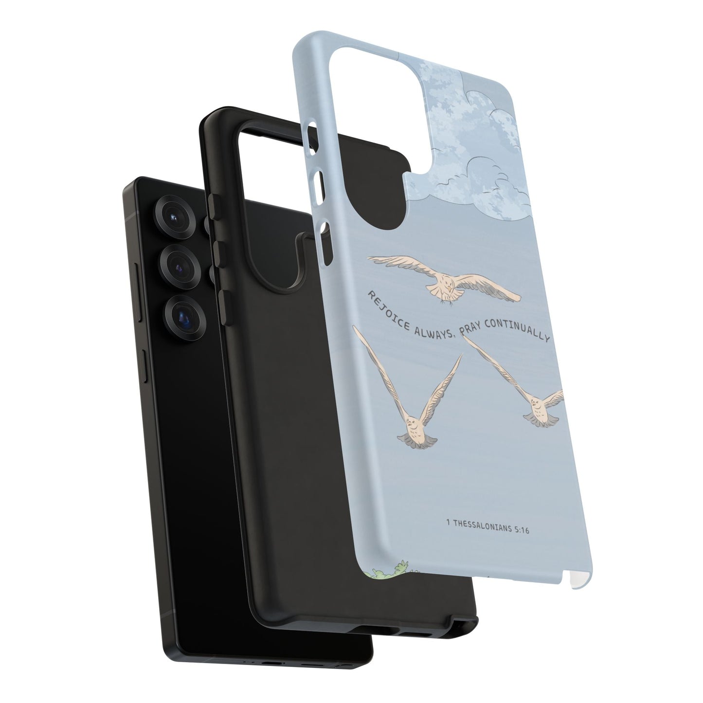 1 Thessalonians 5:16 Soaring Birds - Samsung Galaxy Case - BOGO Cases