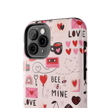 iPhone Case: Bee Mine Love Doodles