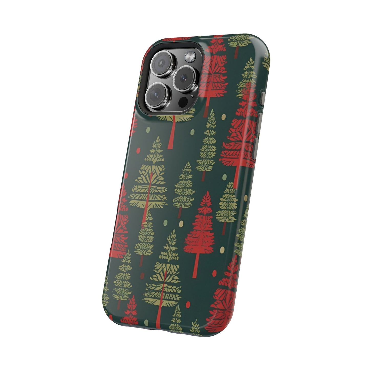 Retro Christmas Trees Pattern -  MagSafe iPhone Series Case