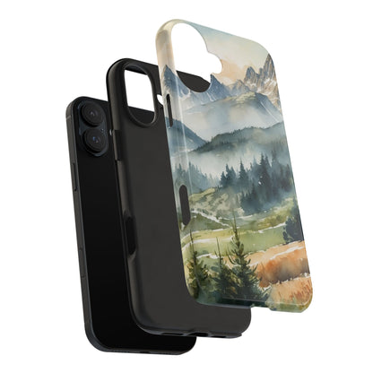 Serene Alpine Forest - iPhone Case