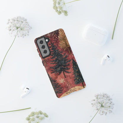 Rustic Red Winter Forest - Samsung Galaxy Series Case