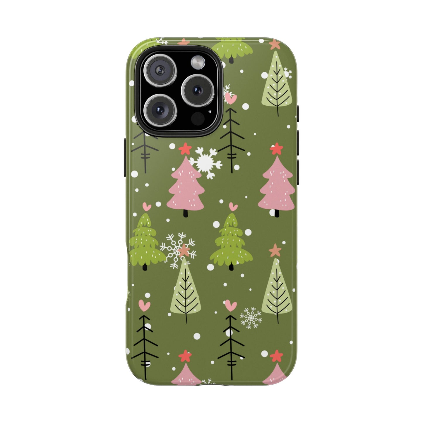 Whimsical Christmas Tree Pattern – iPhone Series Case