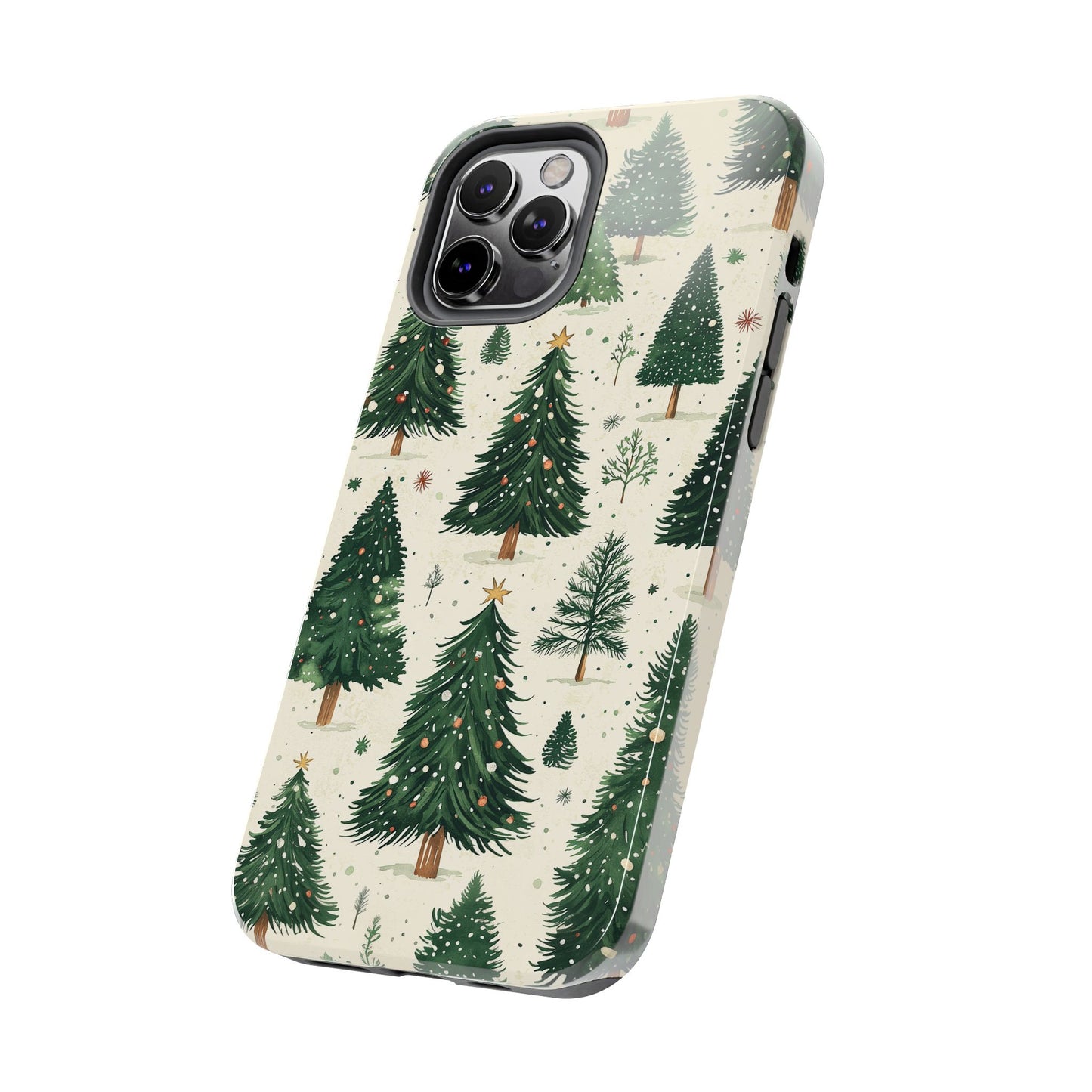 Festive Christmas Tree Forest Pattern – iPhone Series Case