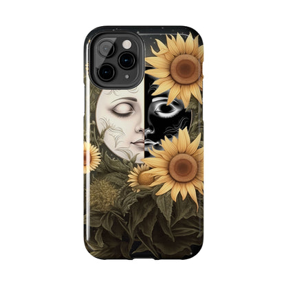 Sunflower Moon and Stars iPhone Case – Ethereal Art