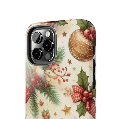 Classic Christmas Stocking & Ornaments Pattern – iPhone Series Case