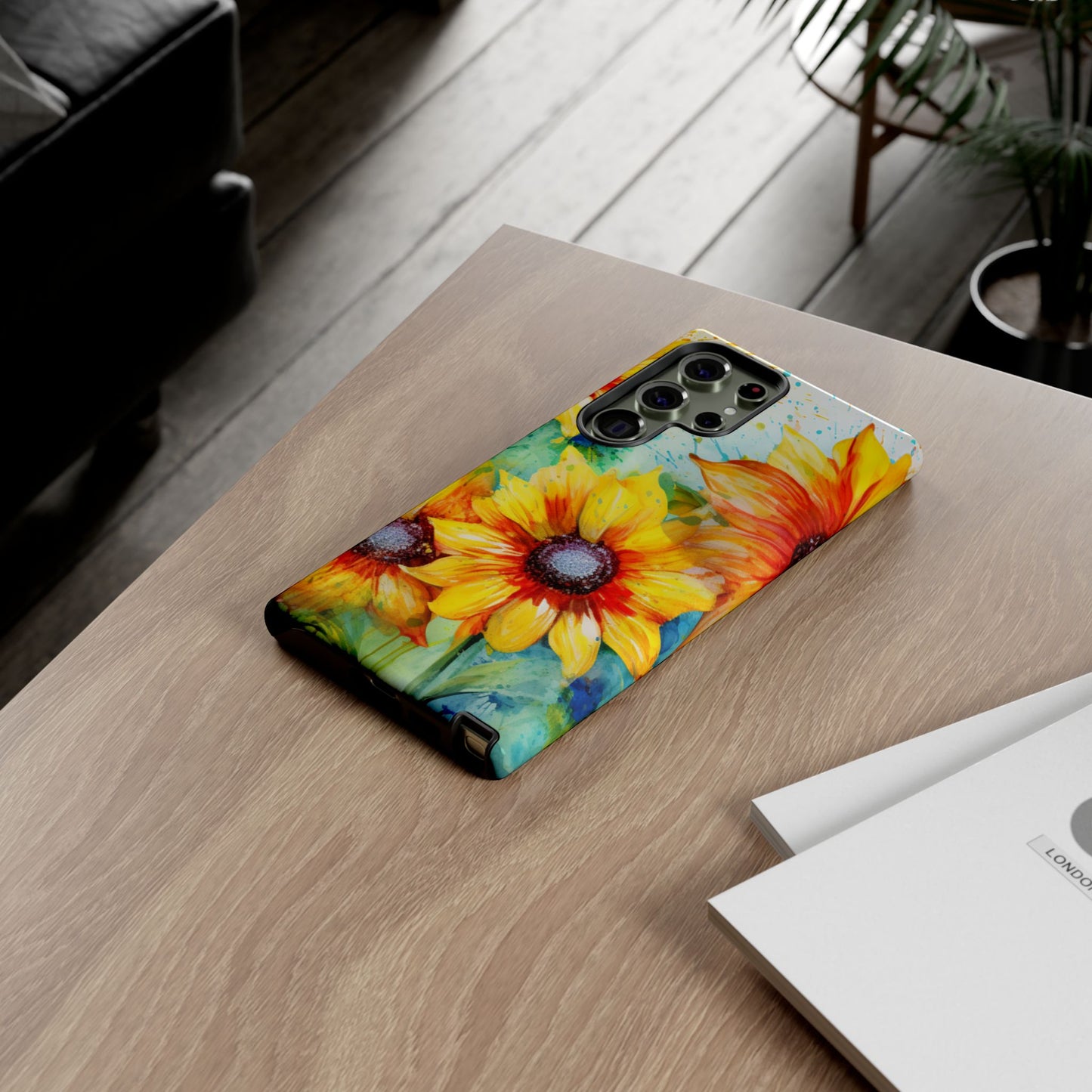 Watercolor Sunflower Splash - Samsung Galaxy Series Case