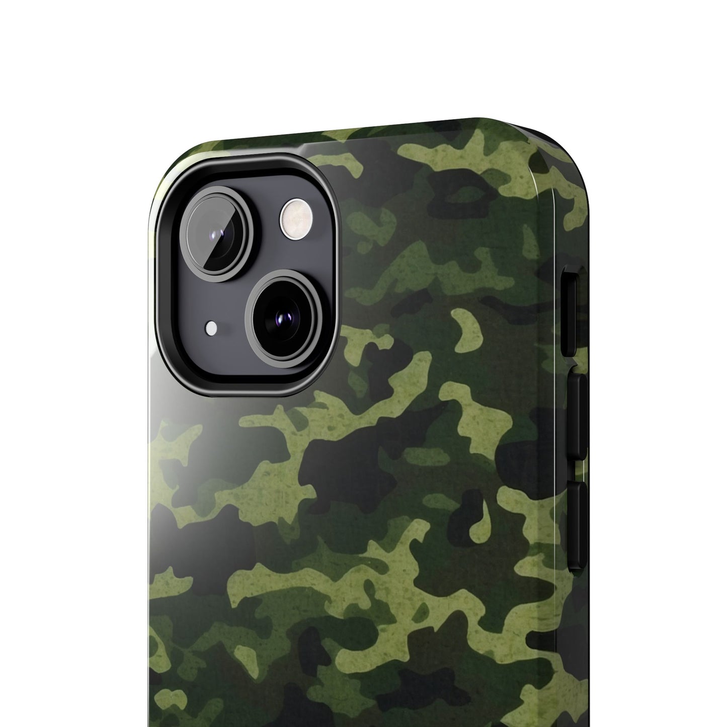 Dark Green Camouflage – iPhone Case, Rugged and Slim Design