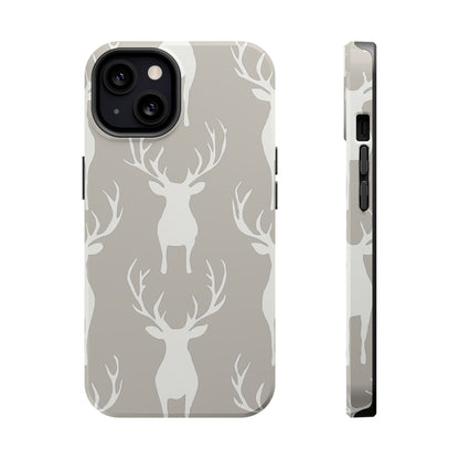 Minimalist Deer Silhouette MagSafe Pattern – iPhone Series Case