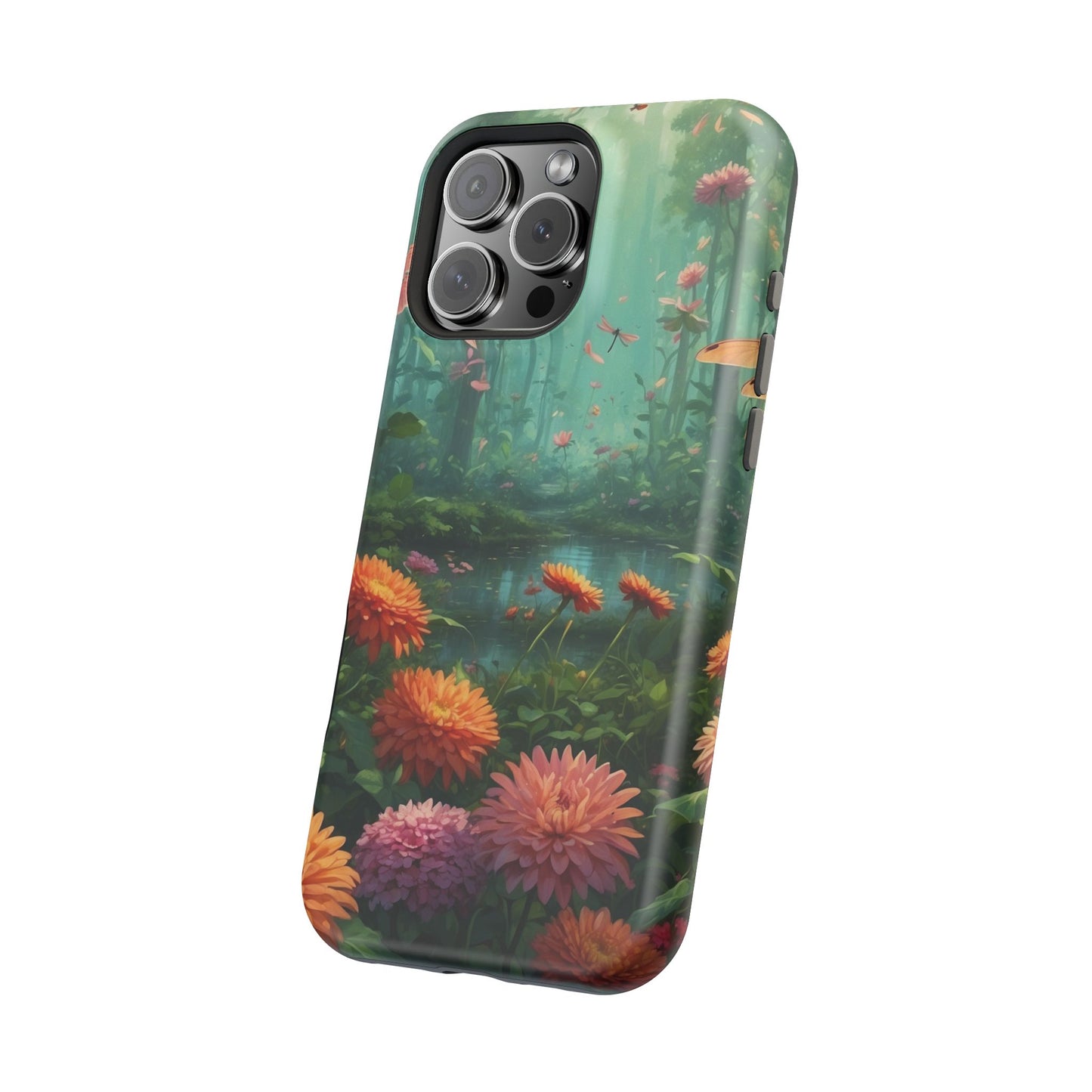 Enchanted Forest Dragonflies & Blossoms – MagSafe iPhone Series Case