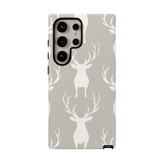 Minimalist Deer Silhouette Pattern – Samsung Galaxy Series Case