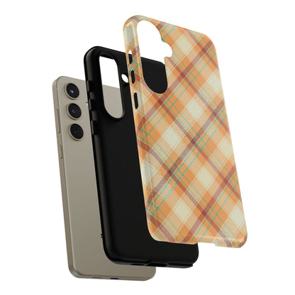 Samsung Galaxy Case - Warm Autumn Plaid Design