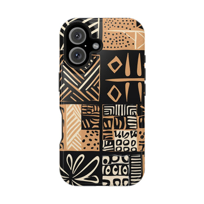 Tribal Geo-Pattern MagSafe Case – Bold Ethnic Design