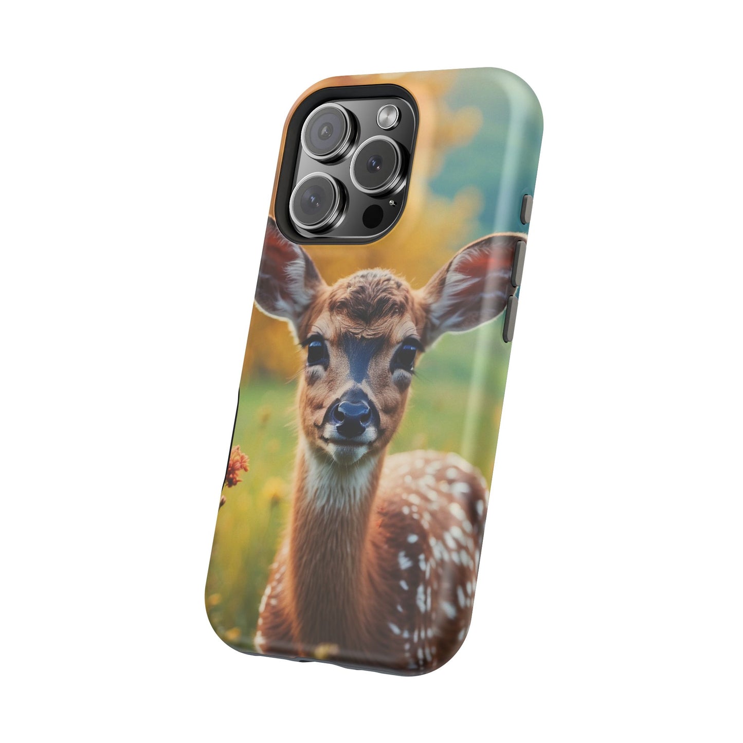 MagSafe-Compatible iPhone Case – Golden Meadow Fawn