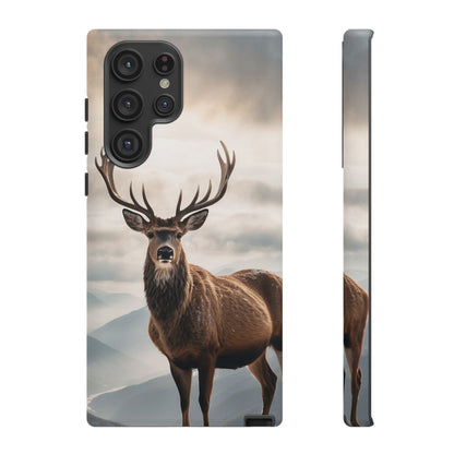 Alpine Majesty: Stag in Snow – Samsung Galaxy Case