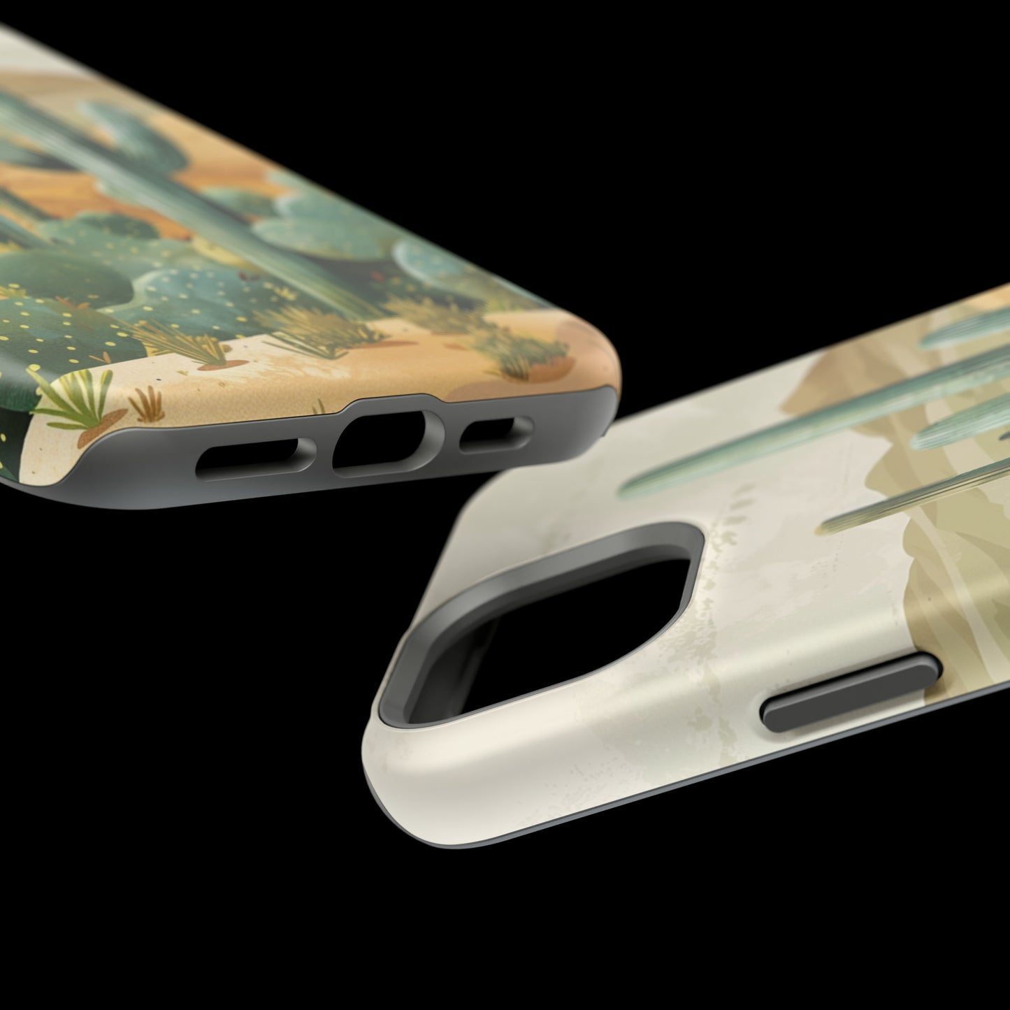 Desert Oasis MagSafe iPhone Case - Embrace the Western Spirit With Cactuses For Your iPhone 15, 14, 13, Pro, Plus, & Pro Max