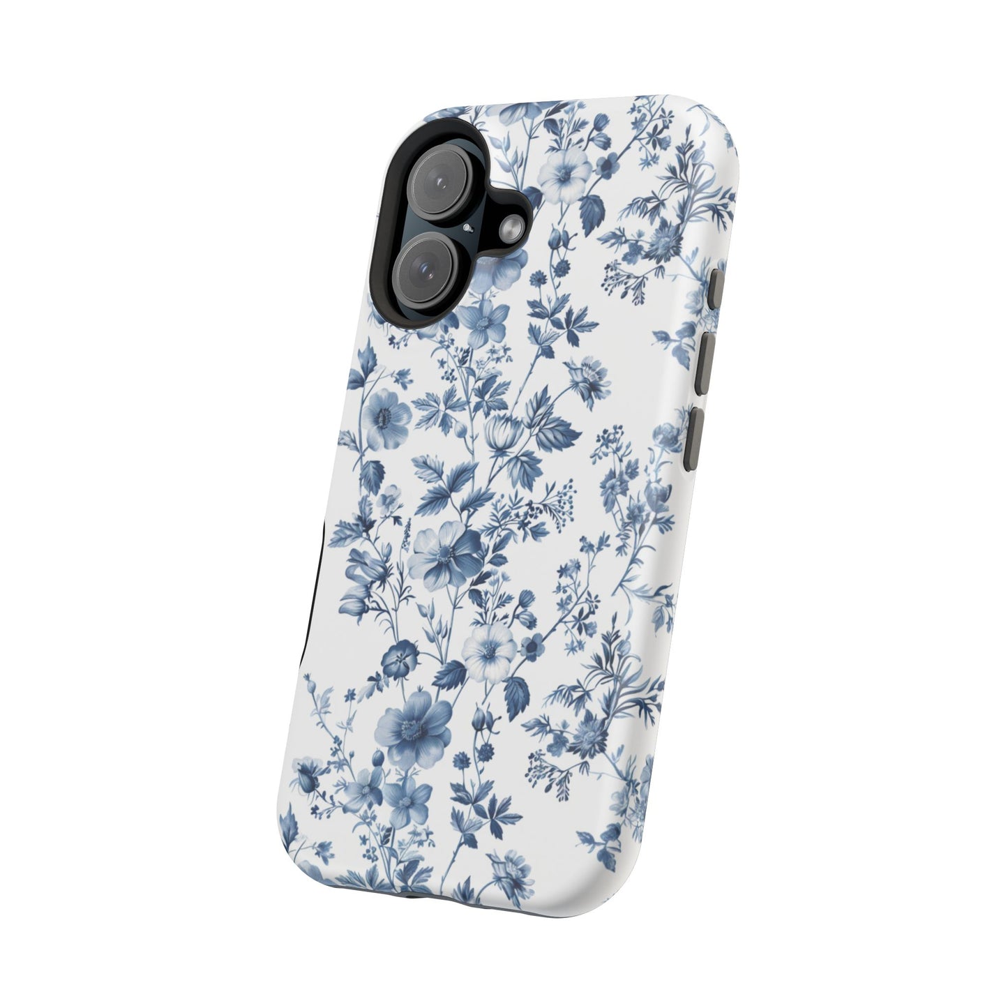 Enchanted Garden Blue Toile iPhone Case