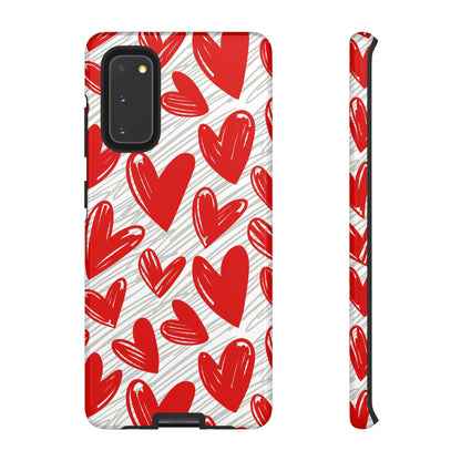 Samsung Galaxy Case: Whimsical Heart Doodle