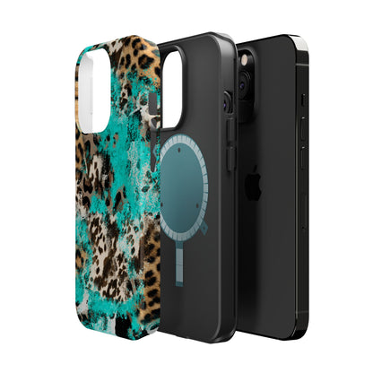 Aqua Splash Leopard - MagSafe iPhone Series Case