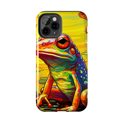 Vibrant Rainbow Frog Design – iPhone Series Case