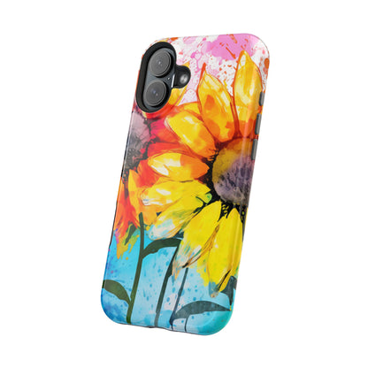 Bold Watercolor Sunflowers - MagSafe iPhone Series Case