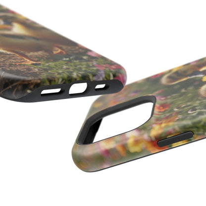 Charming Ducklings in Floral Garden - MagSafe iPhone Case