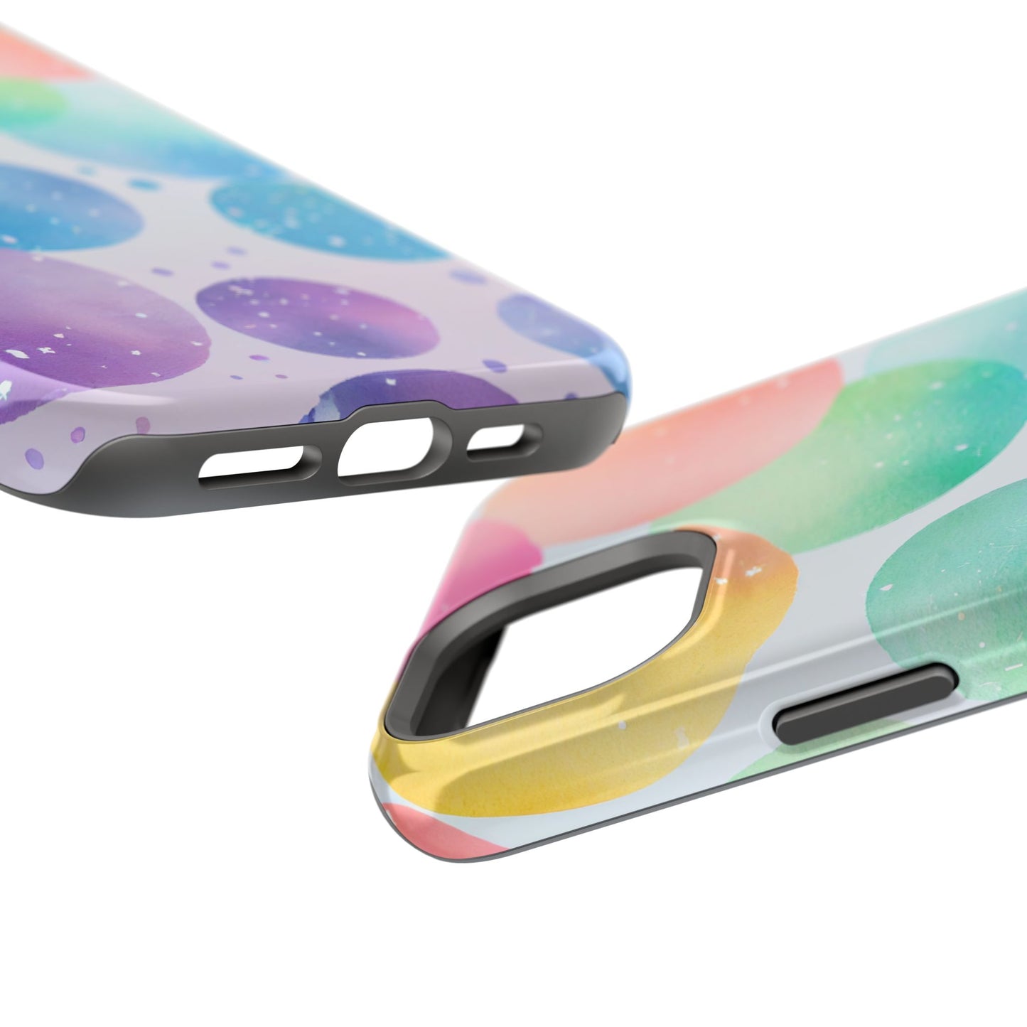 Pastel Galaxy Bubbles  MagSafe iPhone Case – Slim Design, Glossy Finish