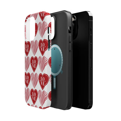 Red Love Heart Pattern – MagSafe