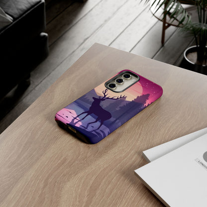 Twilight Elegance: Stag Reflection – Samsung Galaxy Case