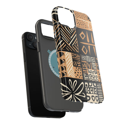 Tribal Geo-Pattern MagSafe Case – Bold Ethnic Design