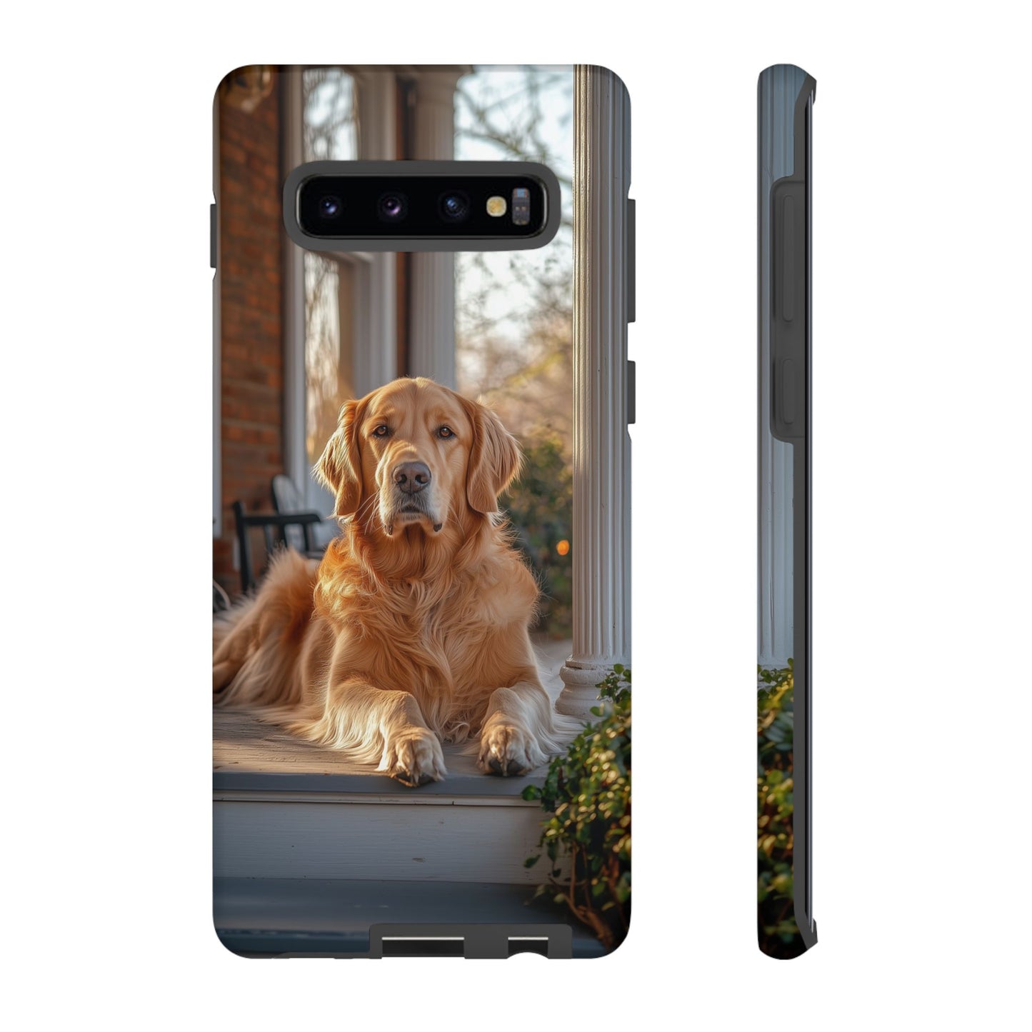 Golden Retriever on Porch - Samsung Galaxy Series Case