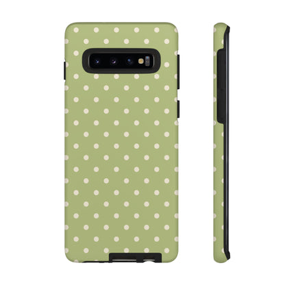 Sage Green Polka Dots – Samsung Galaxy Case