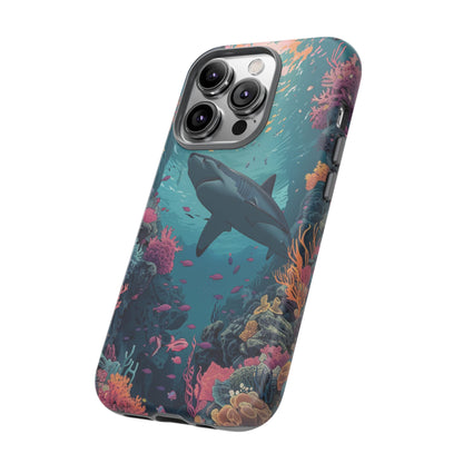 Ocean Shark Coral Reef iPhone Case