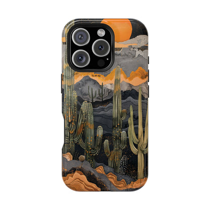 Desert Dusk Cacti iPhone Case