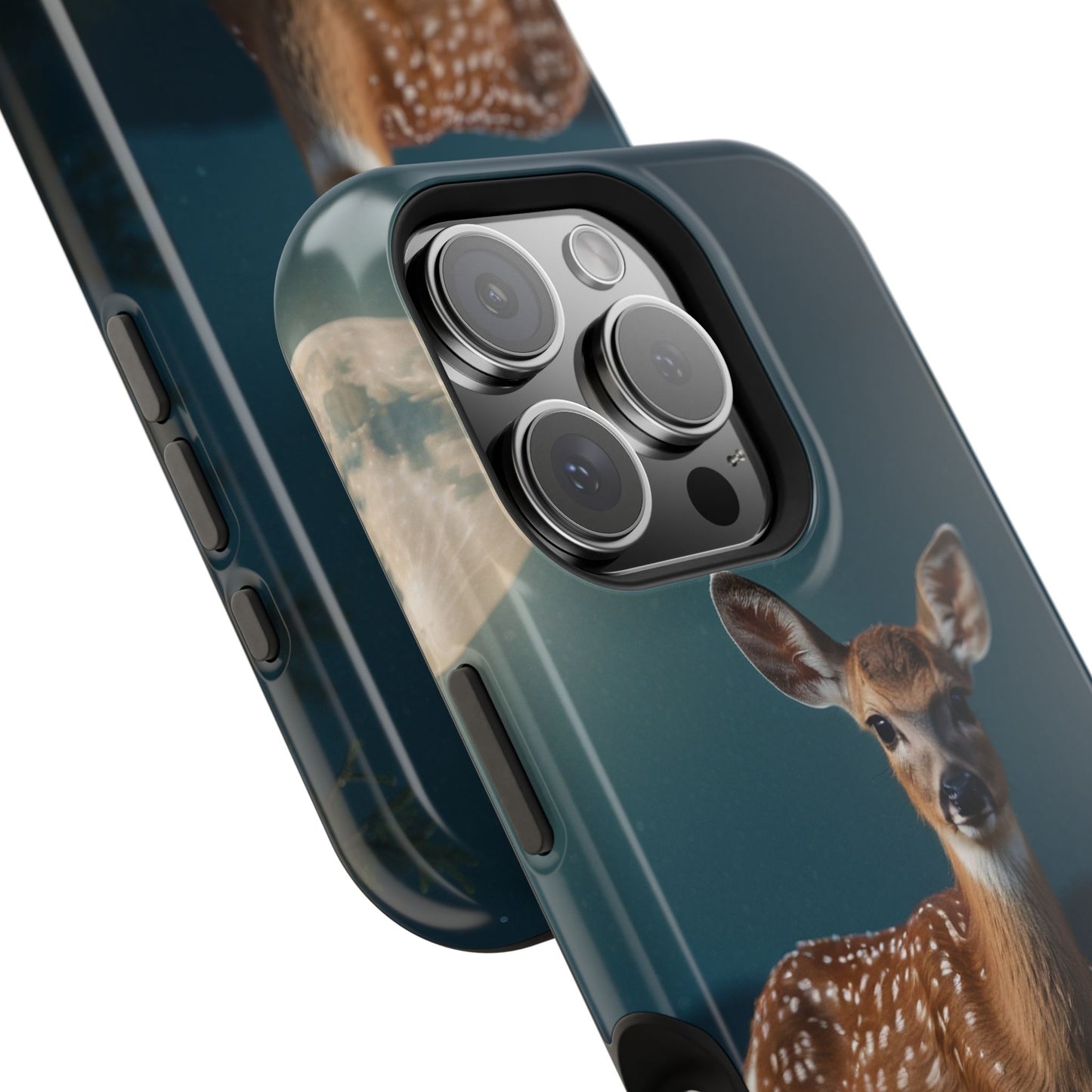 MagSafe-Compatible iPhone Case – Mystic Fawn Under the Moonlit Sky