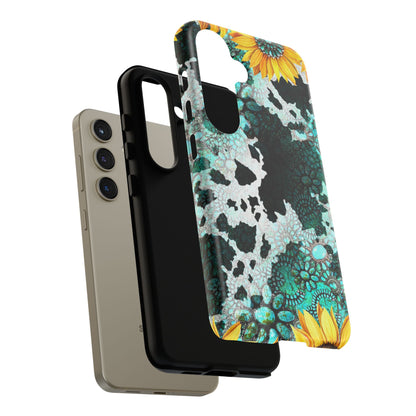 Boho Turquoise Sunflower Lace - Samsung Galaxy Series Case