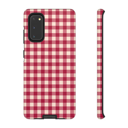 Vintage Red Gingham Check – Samsung Galaxy Case