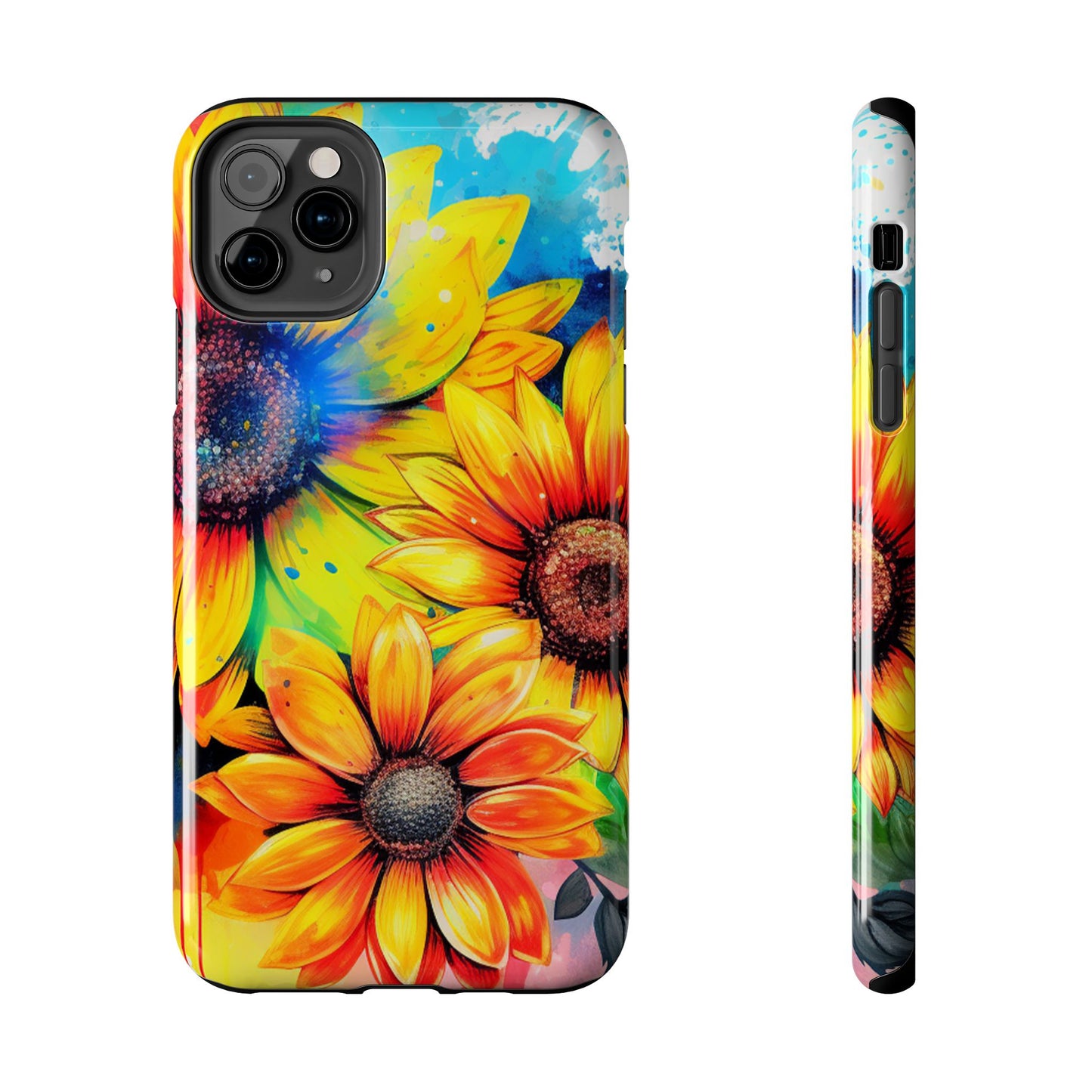 Vibrant Sunflower Splash - iPhone Series Case