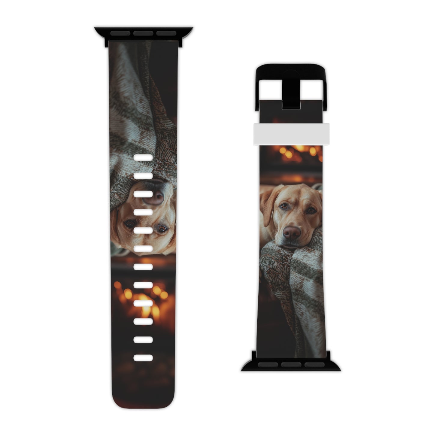 Cozy Labrador by Fireplace Apple Watch Band