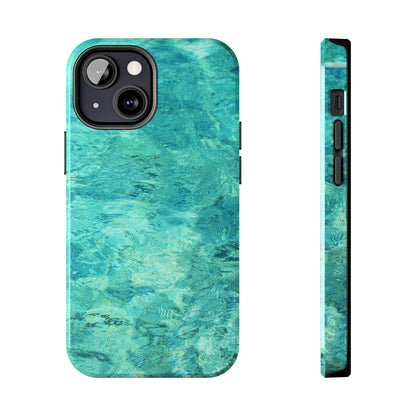 Aqua Blue Water iPhone Case – Relaxing Beach-Inspired Design