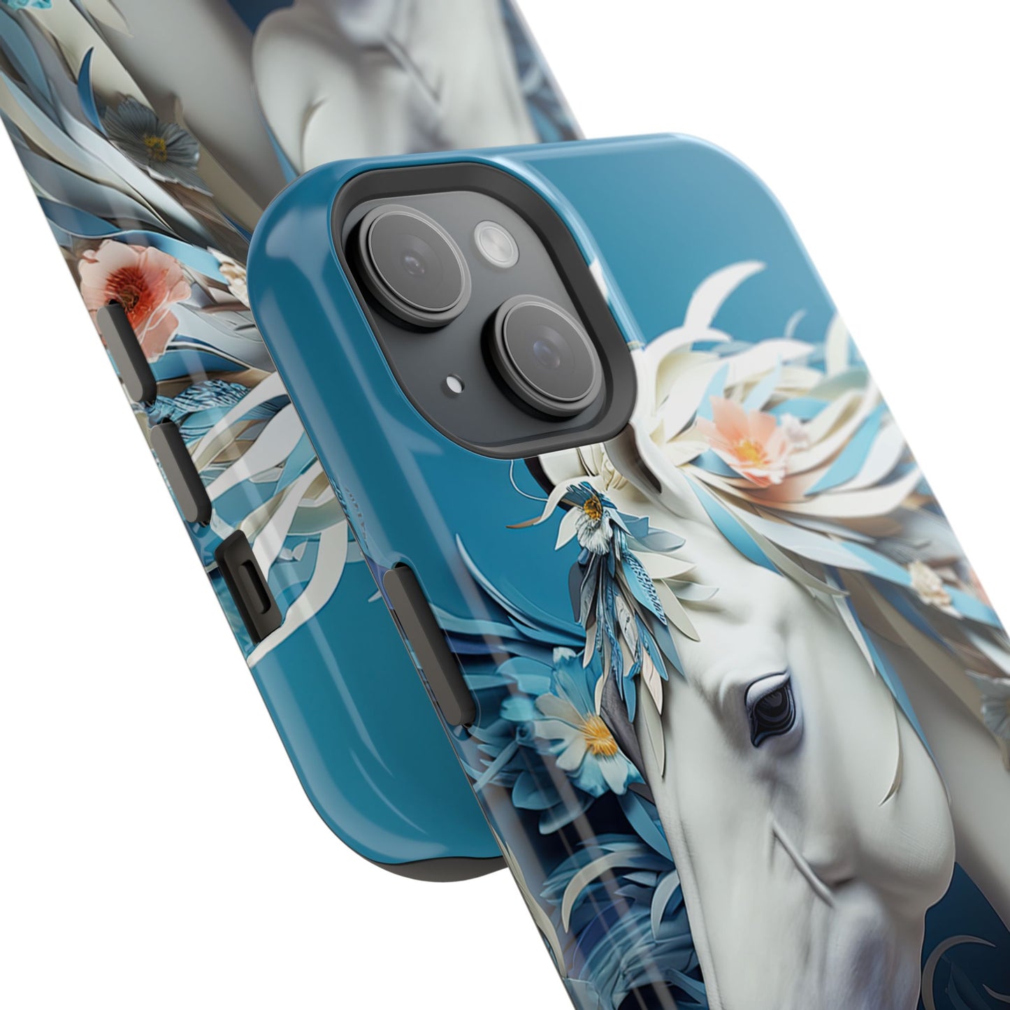 Floral Horse MagSafe iPhone Case