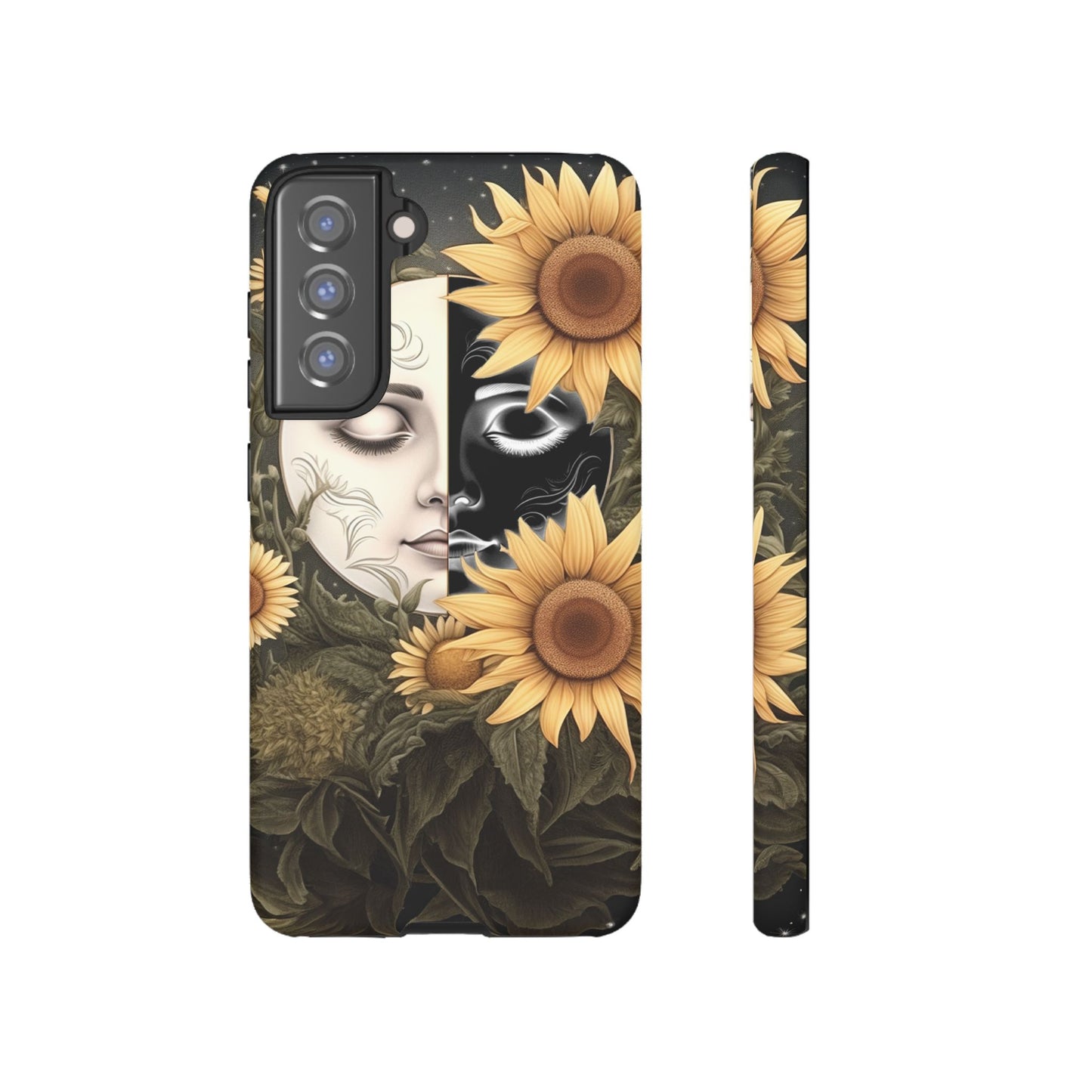 Sunflower Moon and Stars Samsung Galaxy Case – Ethereal Art Design