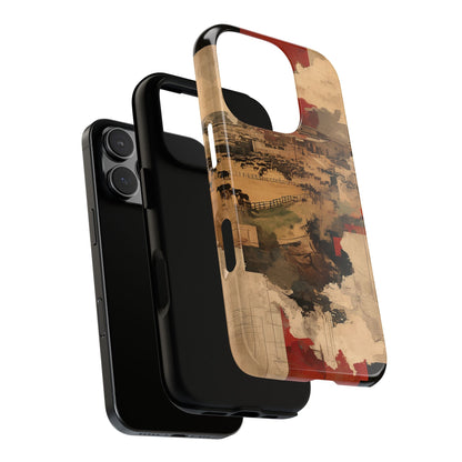 Vintage Abstract iPhone Case - Rustic Art Protective Cover